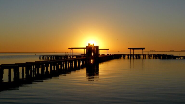 atardecer en camper parck la ribera